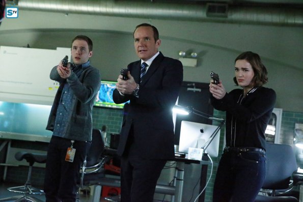 Fitz, Coulson and Simmons © 2015 ABC Studios & Spoiler TV  All Rights Reserved. 